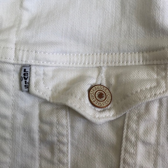 Levi’s White Vest Jacket XS - Picture 7 of 7